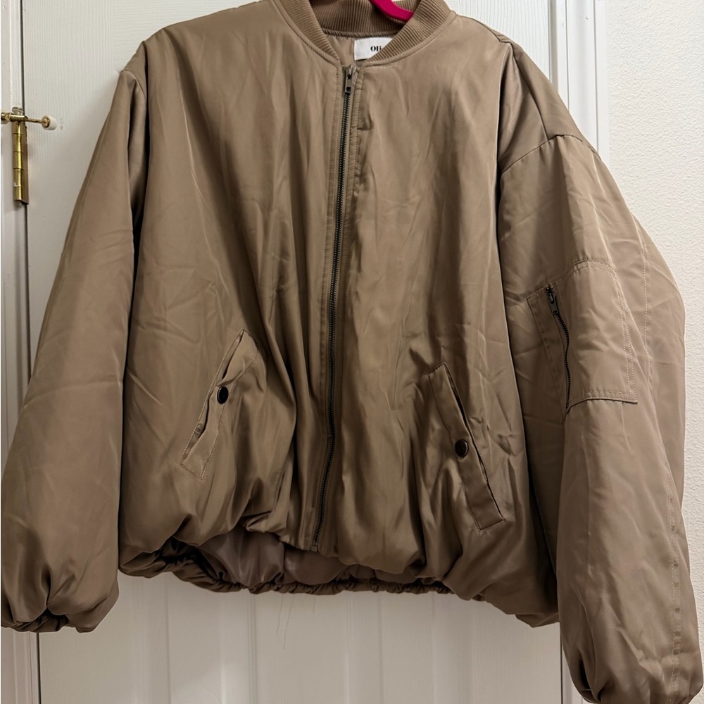 Olive Bomber Jacket